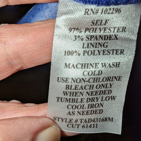 Connected Apparel Blue Sleeveless Sheath Dress Midi - Picture 5 of 7